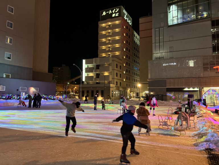 Skating at Tokachi Ice Park Plus